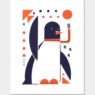 Christmas Pinguin Posters and Art